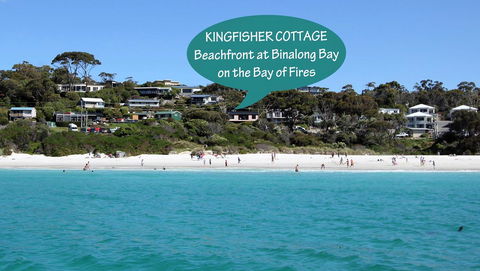 KINGFISHER COTTAGE Beachfront At The Binalong Bay - Accommodation Burleigh 16